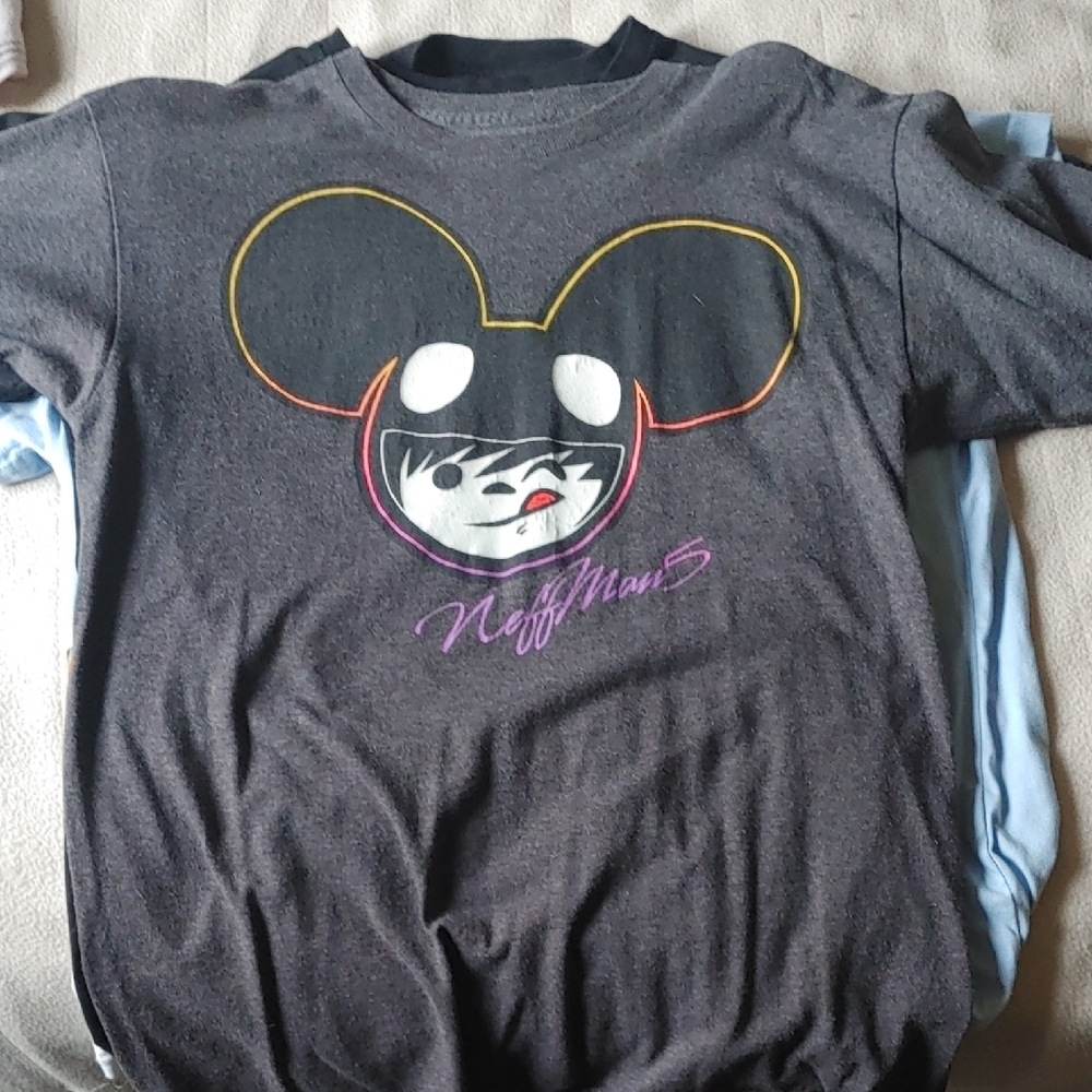 DeadMau5 X Neff Gray Graphic T-Shirt